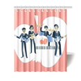 thumbnail image 1 of WOPOP Rock Band Playing MusicShower Curtain Bathroom Decor 66x72 Inch, 1 of 3