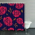 thumbnail image 1 of WOPOP Rose Vintage Retro Trendy Shower Curtains Bathroom Curtain 66x72 Inch, 1 of 1