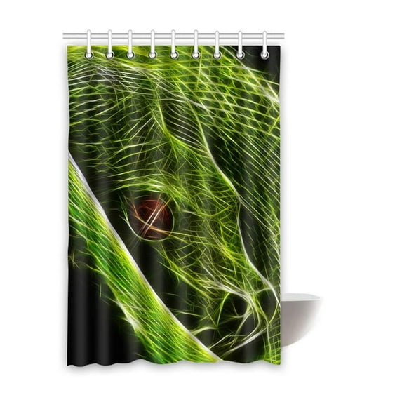WOPOP Snake Waterproof Polyester Bathroom Shower Curtain 48x72 Inches