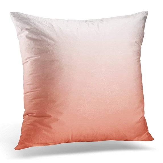 WOPOP Teen Cute Coral Dorm Simple Minimalistic Minimal Girl Pillowcase Cushion Cover 16x16 inches