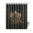 thumbnail image 1 of WOPOP The Bison Bathroom Waterproof Fabric Shower Curtain 60x72 inches, 1 of 2
