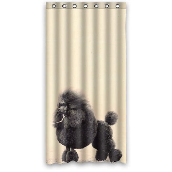 WOPOP The Poodle As A Lion Waterproof Bathroom Fabric Shower Curtain 36x72 inches