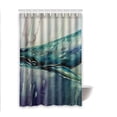 thumbnail image 1 of WOPOP Whale Waterproof Polyester Bathroom Shower Curtain 48x72 Inches, 1 of 2