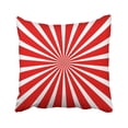 thumbnail image 1 of WOPOP White Starburst Red Radial White Beam Beautiful Circular Clean Color Effect Flare Pillowcase 18x18 inch, 1 of 1