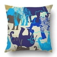 thumbnail image 1 of WOPOP pattern with elephants Pillowcase Throw Pillow Cover Case 18x18 inches, 1 of 2