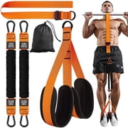 WOQQW Pull Up Assistance Bands, Adjustable Weight Resistance Band for Pull Up Bar, Feet/Knee Rest