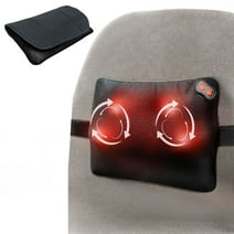 WOQQW Shiatsu Neck Massager with Heat Deep Tissue Kneading Back Massage Pillow  for Muscle Pain Relief