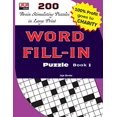 thumbnail image 1 of Pre-Owned WORD FILL-IN Puzzle Book 2 (200 CLEVERLY CRAFTED WORD FILL-IN PUZZLES) Paperback, 1 of 1