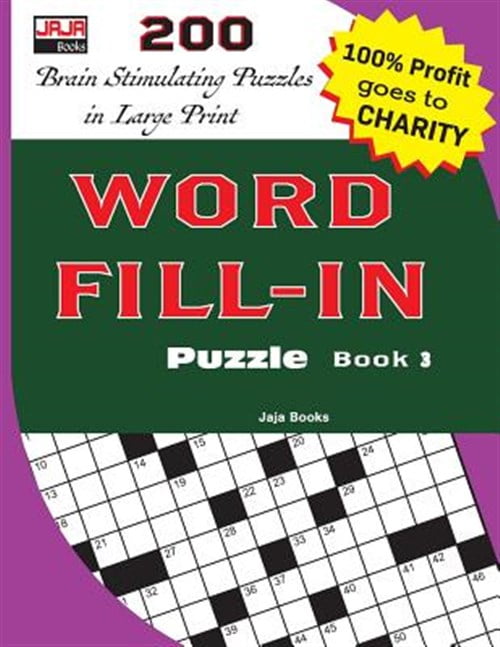 WORD FILL-IN Puzzle Book 3 (Paperback) by Jaja Media, Jaja Books