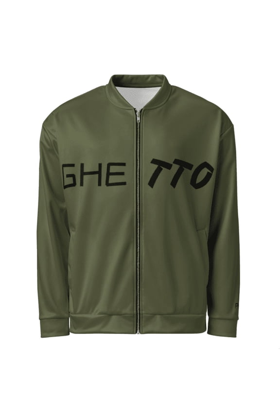 ’ Store: WORDY-WIT-IT GHETTO All-Over Print Unisex Bomber Jacket – Custom Design, Brushed Fleece & YKK Zipper