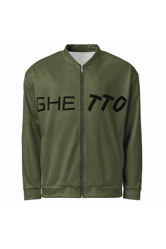 ’ Store: WORDY-WIT-IT GHETTO All-Over Print Unisex Bomber Jacket – Custom Design, Brushed Fleece & YKK Zipper