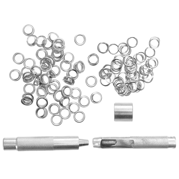 WORGEOUS Eyelet Die Punch Tool Set, 1 Box Steel Hole Punch for Grommet Installation, Craft Accessories