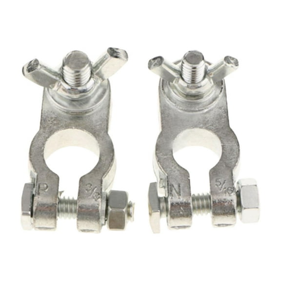 WORGEOUS 1 Pair Automobile Battery Connector Durable Car Battery Terminal Auto Battery Clamp (T066)
