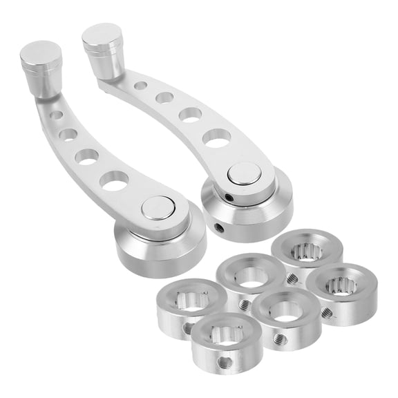 WEUVEB Aluminum Car Window Crank Handle, Durable Black Manual Winder for Cars, Universal Fit