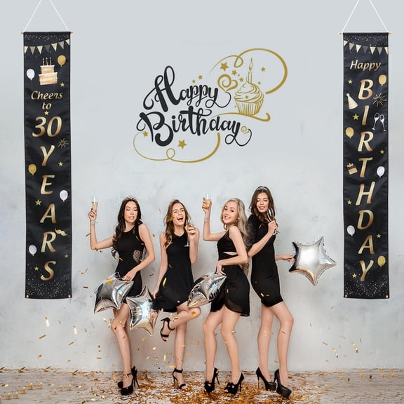 BESTYASH 30th Birthday Door Decor Assorted Supplies