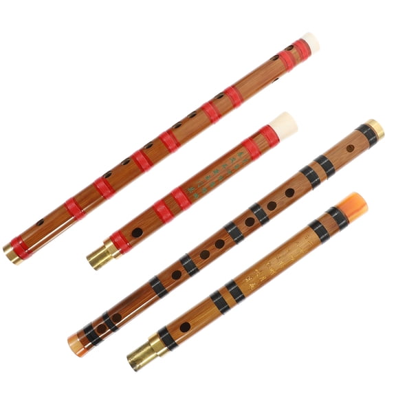 BRIGHTFUFU 1 Pc Cylindrical Bamboo Flute Chinese Instrument for Beginners with Professional Tone Holes