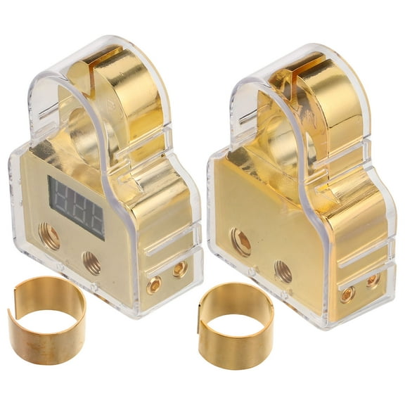 WORGEOUS 1 Set Battery Terminal Connectors Heavy Duty Battery Terminal With Shims And Clear Covers Quick Disconnect Release Car Marine Top Post Battery Terminals