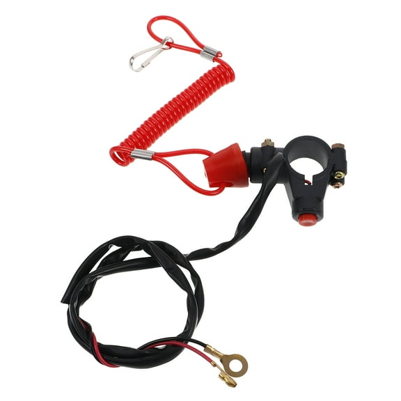 WORGEOUS 1 Set Boat Motor Emergency Stop Switch Engine Kill Switch Lanyard Outboard Motors Handlebar Stop Kill Switch Compatible for 49CC-250CC Engines
