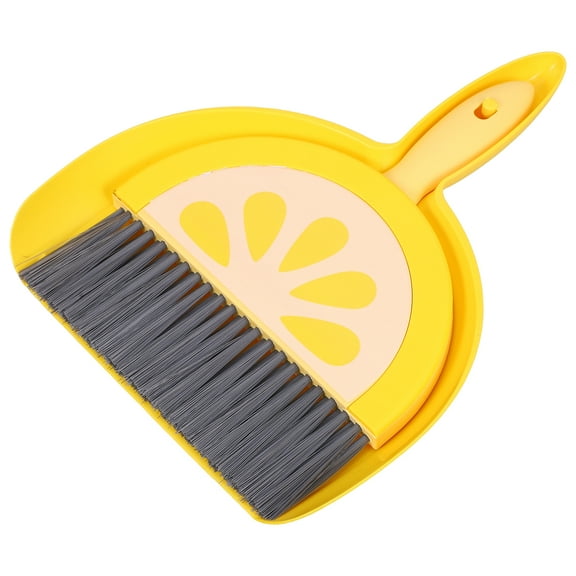 WORGEOUS Mini Dustpan and Brush Set, Small Broom and Scrubber for Easy Cleaning, Household Cleaning Supplies