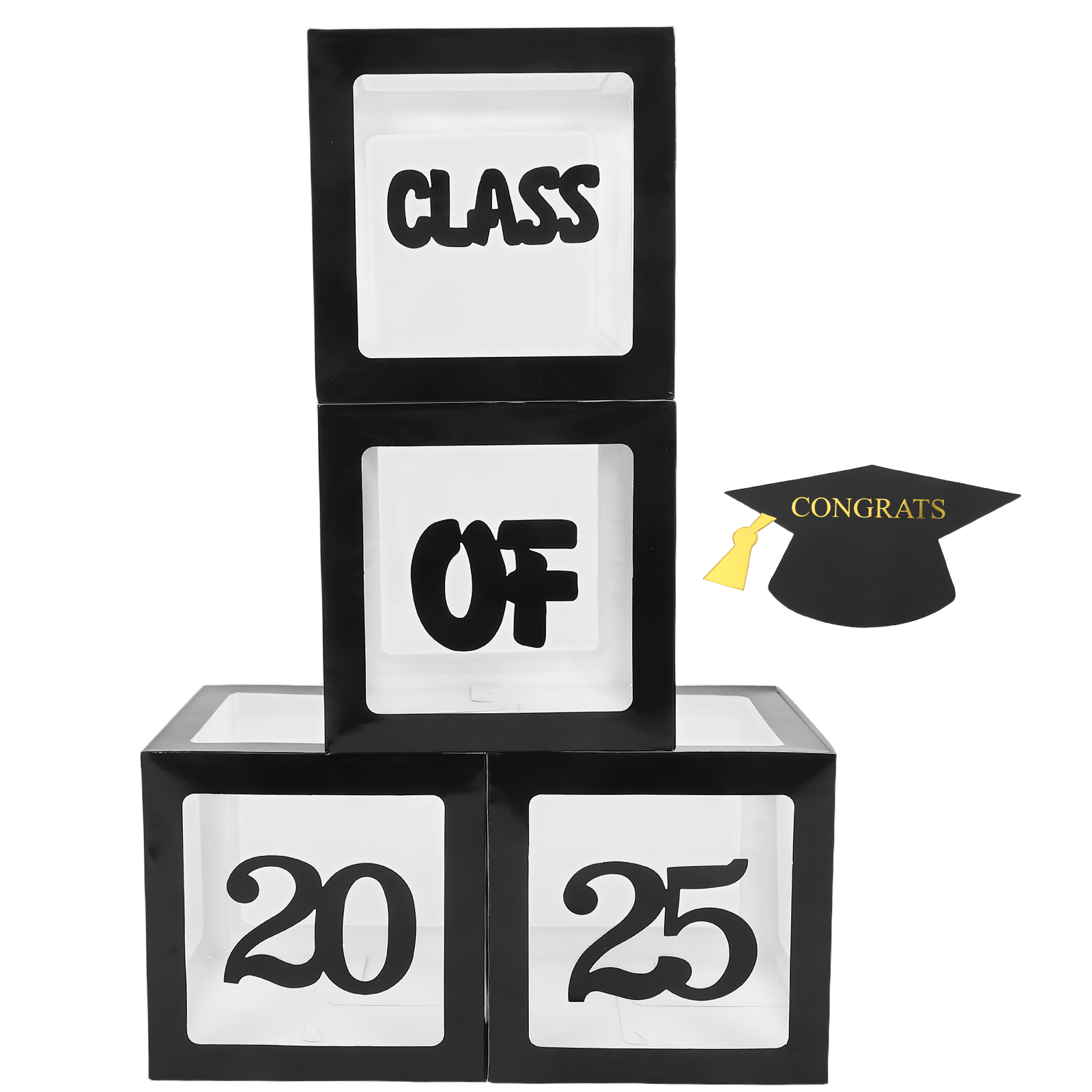 WORGEOUS 1 Set Graduation Party Balloon Boxes Decoration For Graduation ...