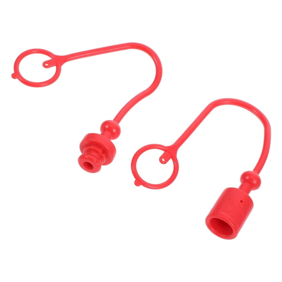 WORGEOUS 1 Set Hydraulic Couplers Cap Cap With Retaining Ring For Hydraulic Hose Connection Protector Hydraulic Connector Quick Connect Cover