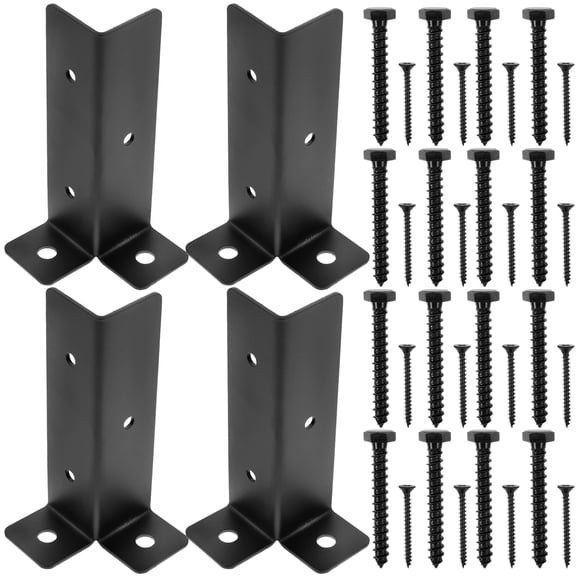 WORGEOUS 1 Set Post Protectors Decks Fence Post Support Bases Metal Deck Base Heavy Duty Post Bases