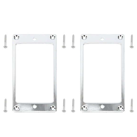 Mobutofu 1 Set Pickup Effect Ring Framed Electric Guitar Parts Guitar Pickup Parts Silver Aluminum Alloy