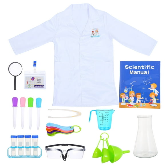 WORGEOUS 1 Set Scientist Costume Toy Kit for Students Role Playing and Educational Science Learning Toys