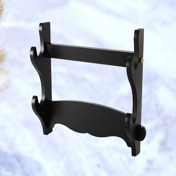 SOPOTUTU Sword Display Holder Wood Detachable Retail Stores 1 Set 13x10.6x3.1in