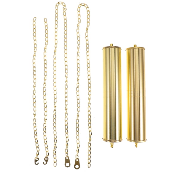 WORGEOUS Vintage Metal Pendulum Clock Accessory Set for Wall Clock Repair Parts Chain Weight Replacement