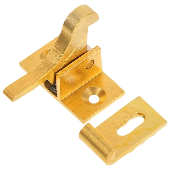 WORGEOUS 1 Set Of Window Catch Part Retro Style Window Security Lock Cabinet Latch Accessory Brass Elbow Latch Window Security Buckle Retro Window Exposed Buckle