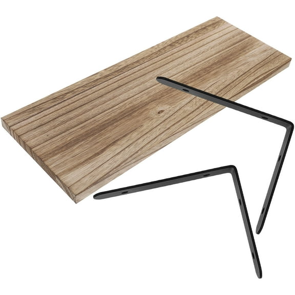 BRIGHTFUFU Floating Shelves Wood Daily Use 1 Set 15.7X5.9X0.6In