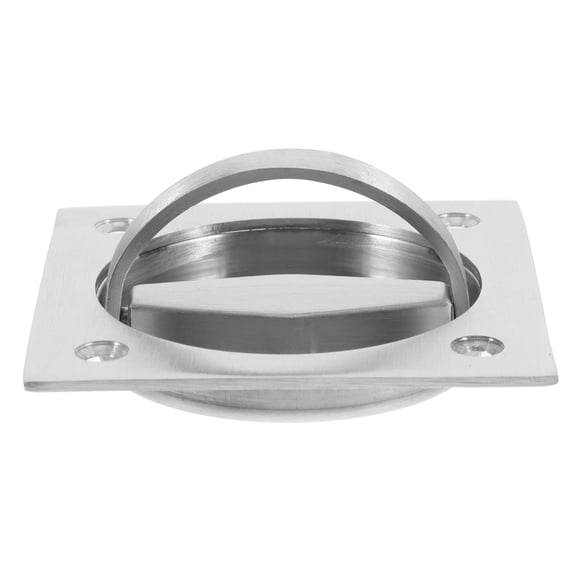 WORGEOUS Stainless Steel Recessed Flush Pull Handle Set for Sliding Doors and Drawers with 4 Screws Included