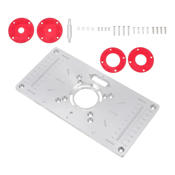 WORGEOUS 1 Set of Household Flipping Board Carpenter Router Table Insert Plate Accessory