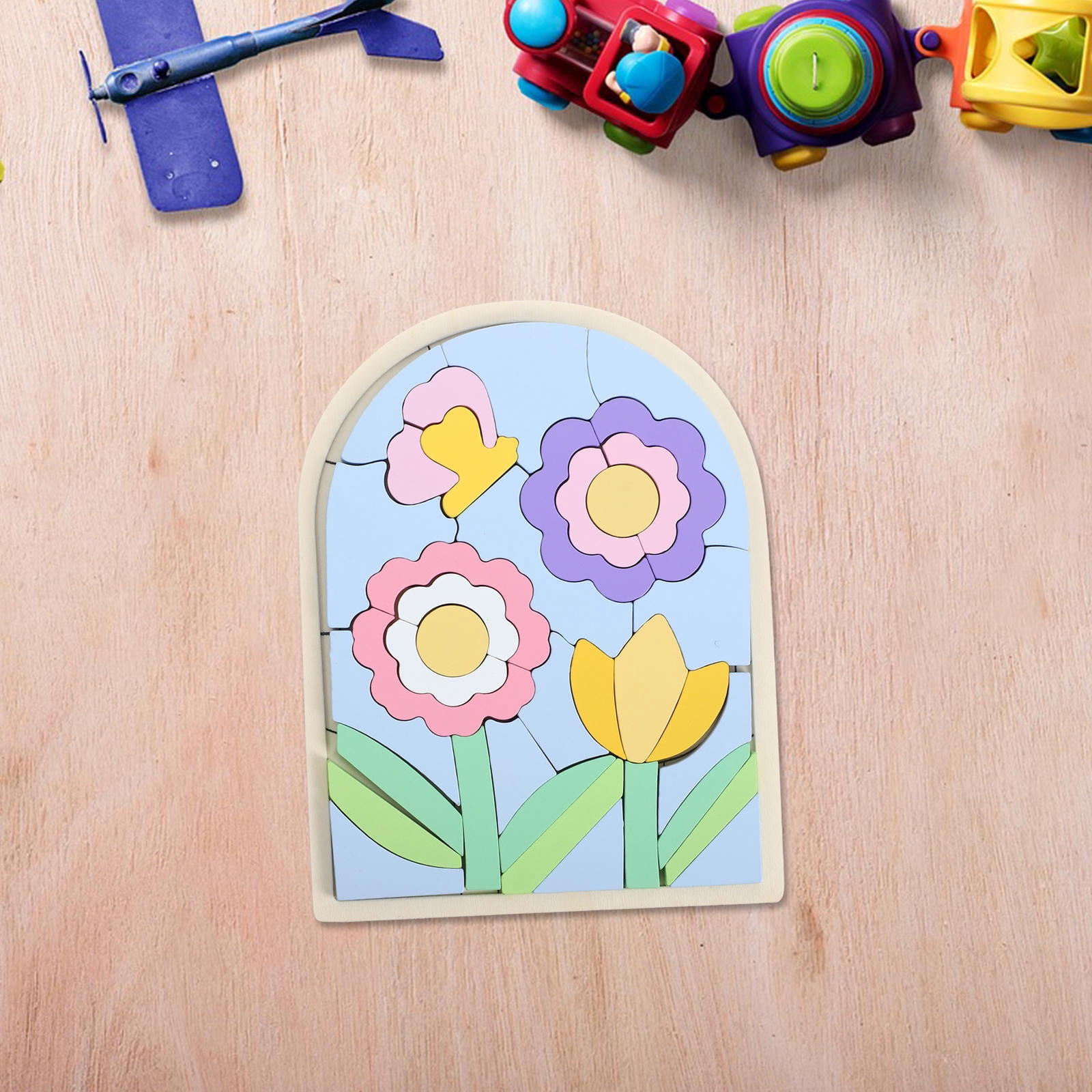 Picture of WORGEOUS 1 set 3D Flower Shape Plastic Puzzle Toys Toddler Learning ...