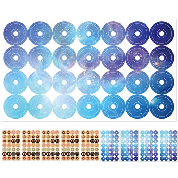 WORGEOUS 10 Bags of Hole Reinforcement Stickers Binder Paper Labels Loose-leaf Paper Stickers