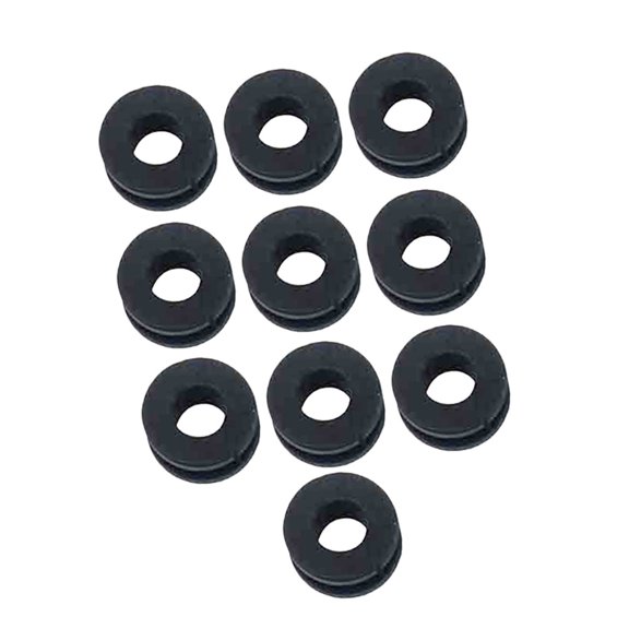 WORGEOUS 10 PCS Entrapment Motorcycle Buffer Sets 2*2cm Black