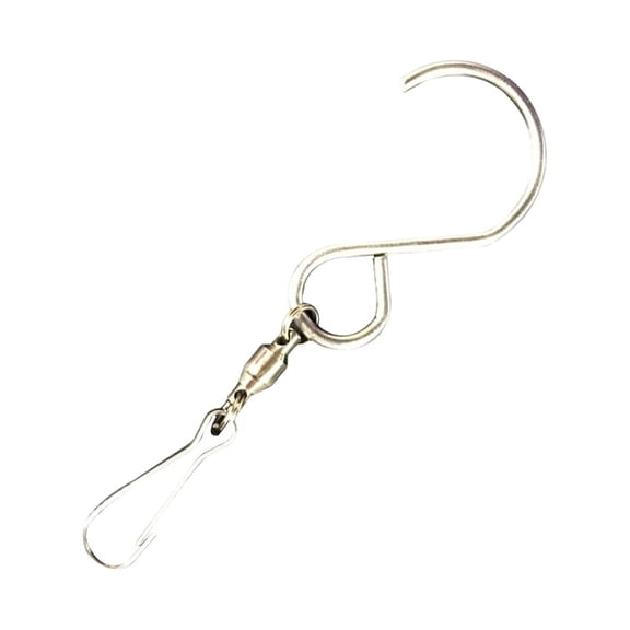 WORGEOUS 10 Pack 3.5" Hooks Clips Rotary Hooks for Hanging Wind Spinners Wind Chimes Billboards Crystal Display Hanger for Home Kitchen Office