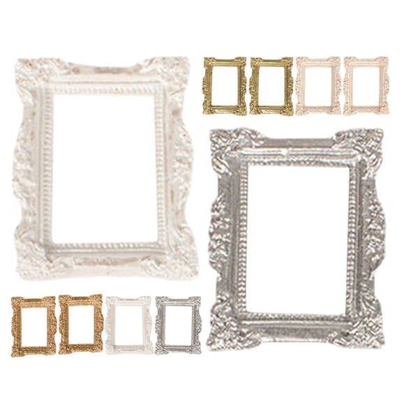 WORGEOUS 10 Pcs Banner Decor Mini Photo Frame 4.80X3.60X0.30CM