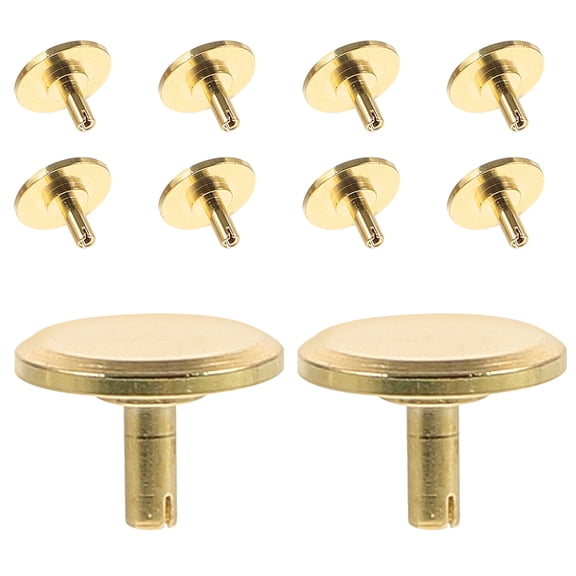 WORGEOUS  10 Pcs Clock Repair Tools Movement Replacement Kit Work Insoles Second Hand Quartz Golden