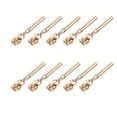 thumbnail image 1 of FONDOTIN Zipper Pulls Zinc Alloy Golden DIY Garment Accessories 10Pcs, 1 of 8