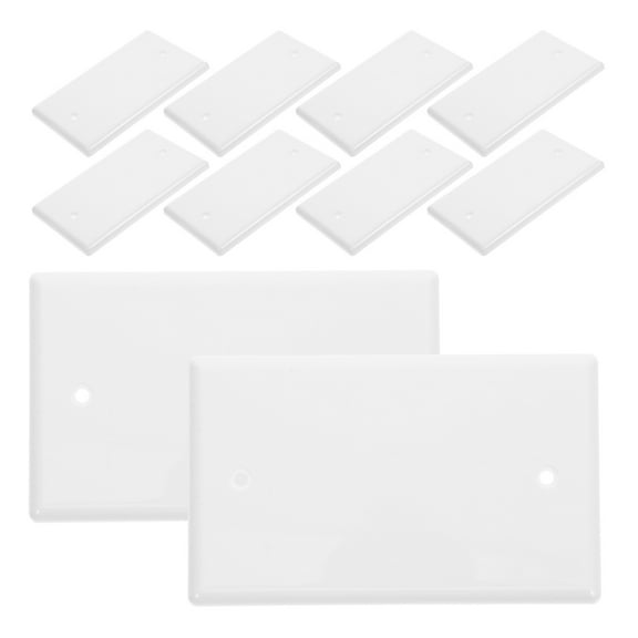 ADDHAT Electric Panel Cover Blank Wall Plate Cover White 10Pcs PC