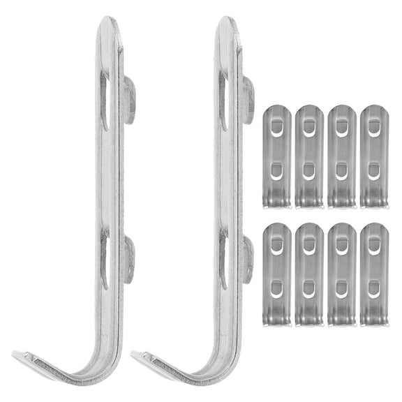 WORGEOUS 10 Pcs Fridge Freezer Support Button 6.50X2.00X2.00CM Silver