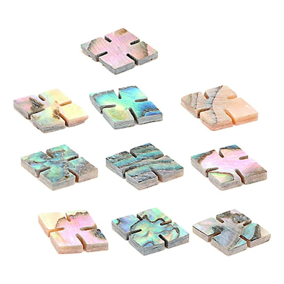 GETAJGHSD Fretboard Markers Rhombus Shell 10pcs