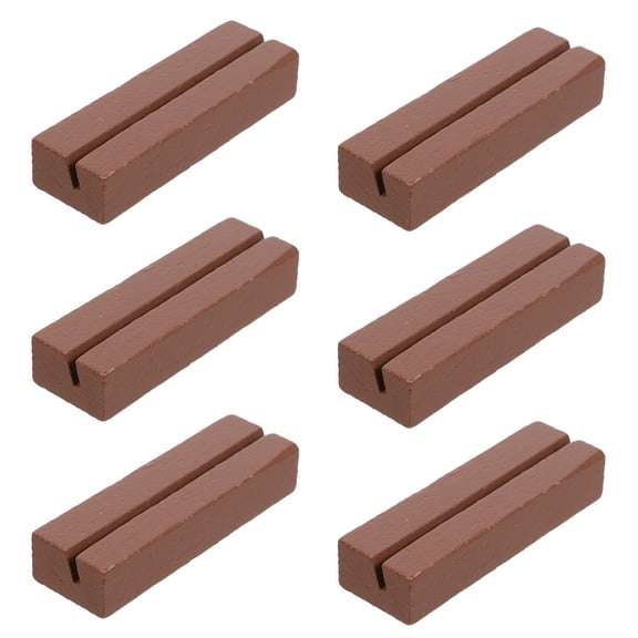 WORGEOUS 10 Pcs Headrest Custom Seat Card 8.00X2.50X1.50CM Brown