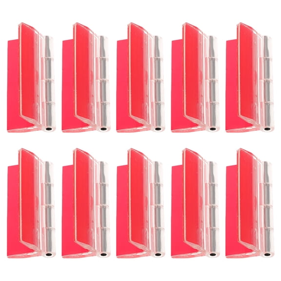 WORGEOUS  10 Pcs Mini Folding Hinge Self-adhesive Latch Buckles