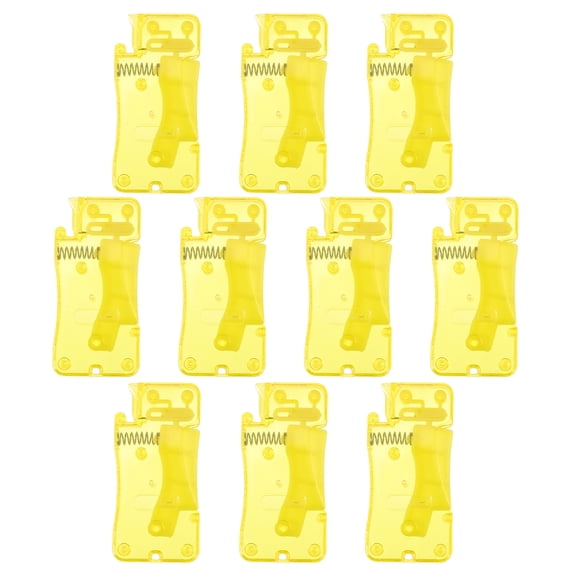 WORGEOUS 10 Pcs Needle Threaders Threading Device Wire Drawstring Elder Yellow
