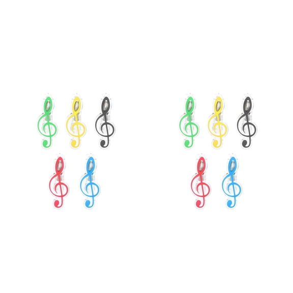 WORGEOUS 10 Pcs Note Clip Stationary Book Clip Plastics Clothespins Photo Paper Peg Pin Craft Clips DIY Craft Accessory Valentines Day Wedding Party Favors Supplies