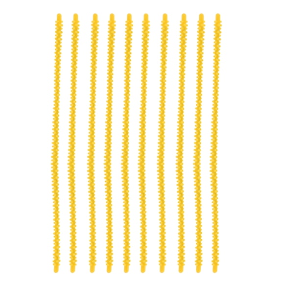 GOOHOCHY Yellow Hair Curlers with Excellent Curling Effect for Hair Styling Silicone Reusable 10pcs