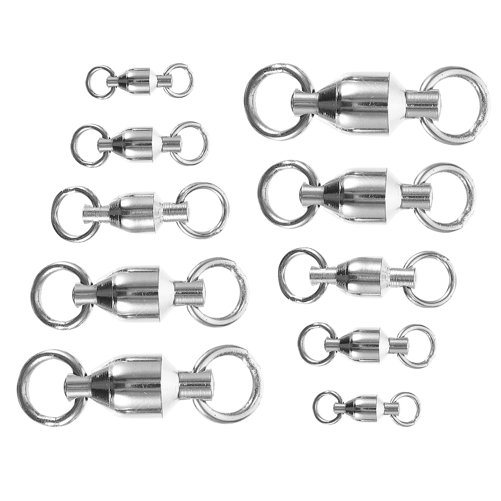 WORGEOUS 10 Pcs Puzzle Toy Jewelry Nose Boat Fishing Swivel Rolling